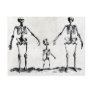 Skeleton Family Postcard