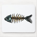 Skeleton Fish mousepads