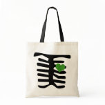 Skeleton Green Heart Bag