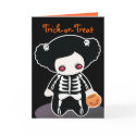 Skeleton Halloween Card for kids