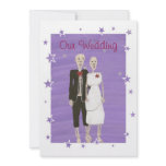 Skeleton Halloween Wedding Invitations, Custom