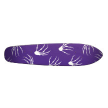 Skeleton Hands - Purple Skate Deck