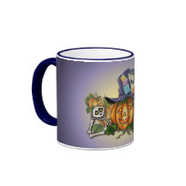 SKELETON, HAT & JACK by SHARON SHARPE Coffee Mugs