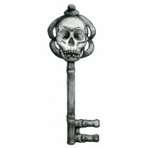 Skeleton Key 1 Keychain Sculpture