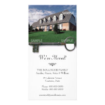 Skeleton Key Moving Announcement Photo Card