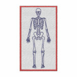 Skeleton Logo embroidered shirts