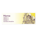 SKELETON LOVE green Business Cards