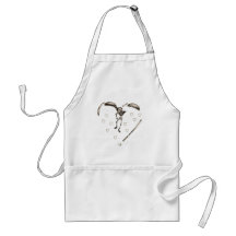 Skeleton Love Hearts Aprons