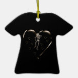 Skeleton Love Hearts Ornaments