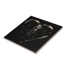 Skeleton Love Hearts Tiles