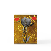 Skeleton Love Valentine Greeting Card