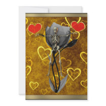 Skeleton Love Valentine Invitations