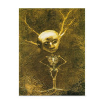 "Skeleton Man" by Odilon Redon (1840-1916) Postcard