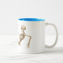 Skeleton on Roller Skates Mug