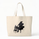 Skeleton Piano Player bags