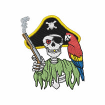 Skeleton Pirate Polo Shirt