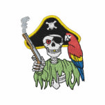 Skeleton Pirate embroidered shirts