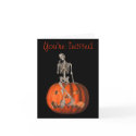Skeleton Pumpkin Halloween Funny Party Invitation cards