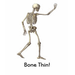 Skeleton Quotes Bone Thin T-shirt