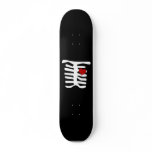 Skeleton Red Heart skateboards