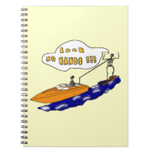 Skeleton Ride Spiral Notebook