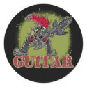 Skeleton Rock Guitarist stickers