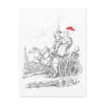 Skeleton Sabotages Carriage Ride Postcards