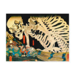 Skeleton Summoned by Witch Postcard