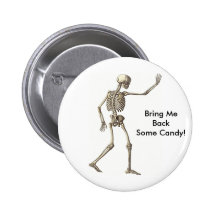 Skeleton Waving Button