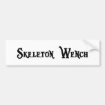 Skeleton Wench Bumper Sticker