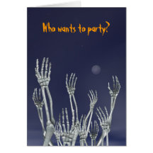 Skeletons - Halloween Greeting Card