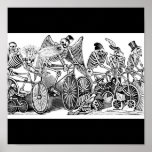 Skeletons on Bikes, Mexico posters