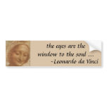 Sketch of Saint Anne by Leonardo da Vinci bumper stickers