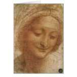 Sketch of Saint Anne by Leonardo da Vinci cards