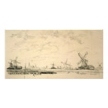 Sketch of Windmills collector photo cards photo cards