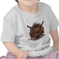 Sketch Viking skull Tee Shirt