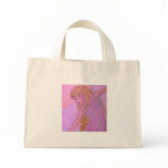 sketched angel art tote bag