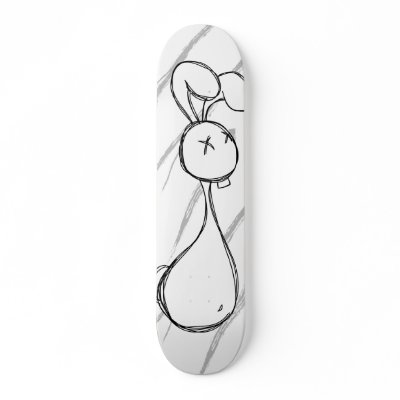 Sketched Bunny Skate Decks by LifeEmbellished