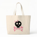 Sketched Candy Skull in Black Bag
