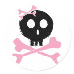 Sketched Candy Skull in Black stickers