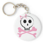 Sketched Candy Skull keychains