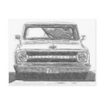 Sketched Chevy Truck postcards