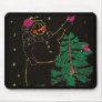 Sketched Snowman with Christmas Tree Mousepad