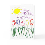 Sketched Tulips-BDF Greeting Cards