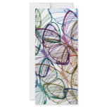 sketchy grunge Pattern with butterflies rack cards