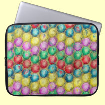 SKETCHY PAINTED BALLS laptop sleeves