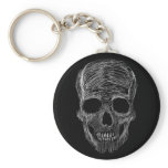 Sketchy Skull Keychain