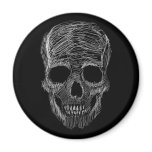 Sketchy Skull Magnet