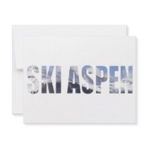 Ski Aspen Personalized Invitation
