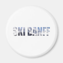 Ski Banff Fridge Magnet